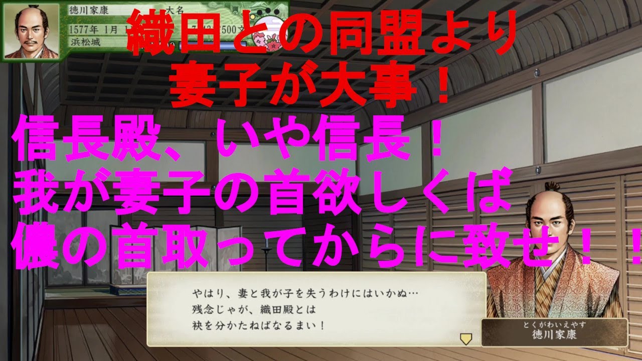 【太閤立志伝5 dx】徳川家康 IF 織田と同盟破棄 妻子処断&妻処断&織田家滅亡