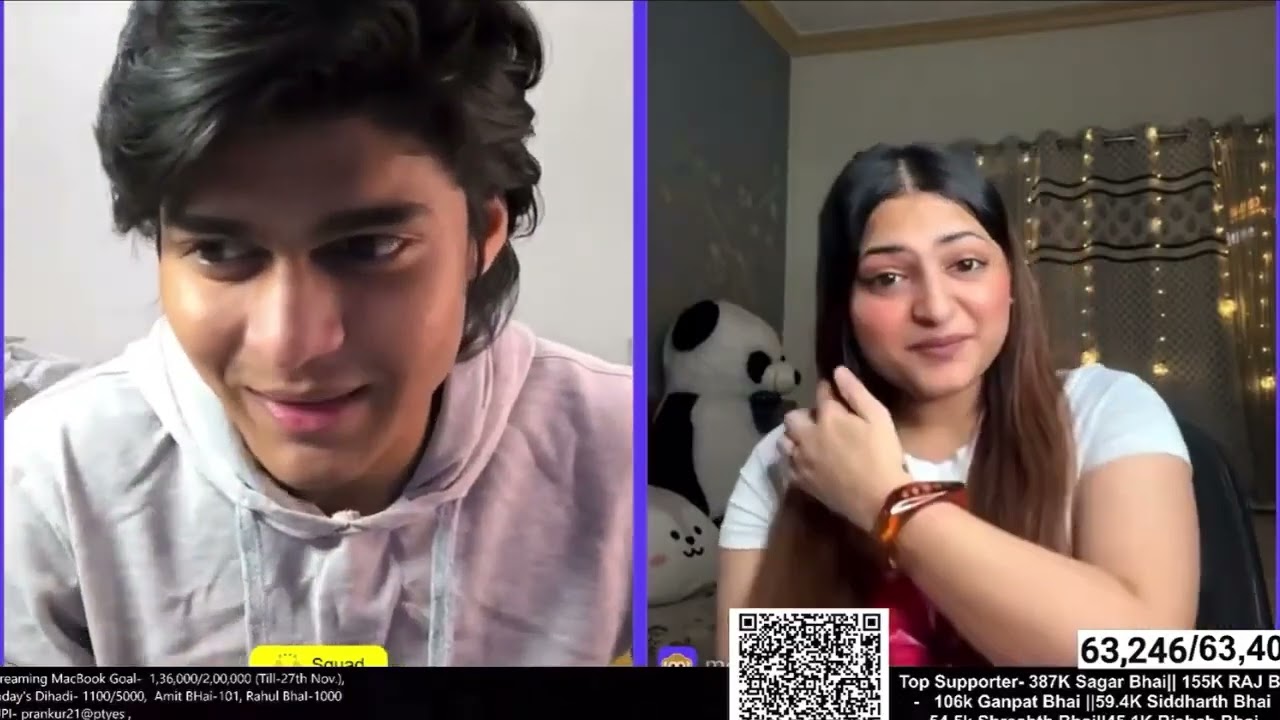 Chubby girl on monkey chat ❤️😍 @prankurv123 