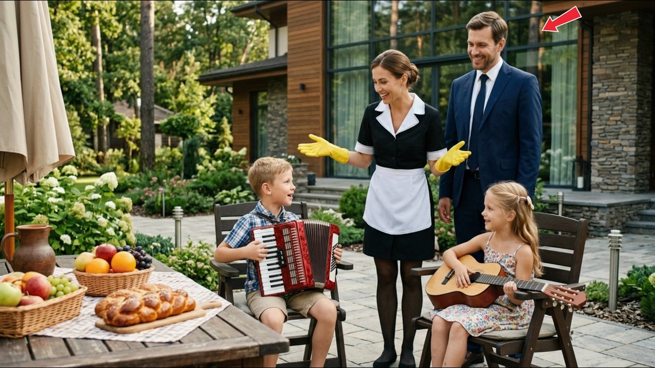 The Widowed Millionaire Came Home Early… And Saw His Maid Doing Something Unexpected With His Kids ⚡