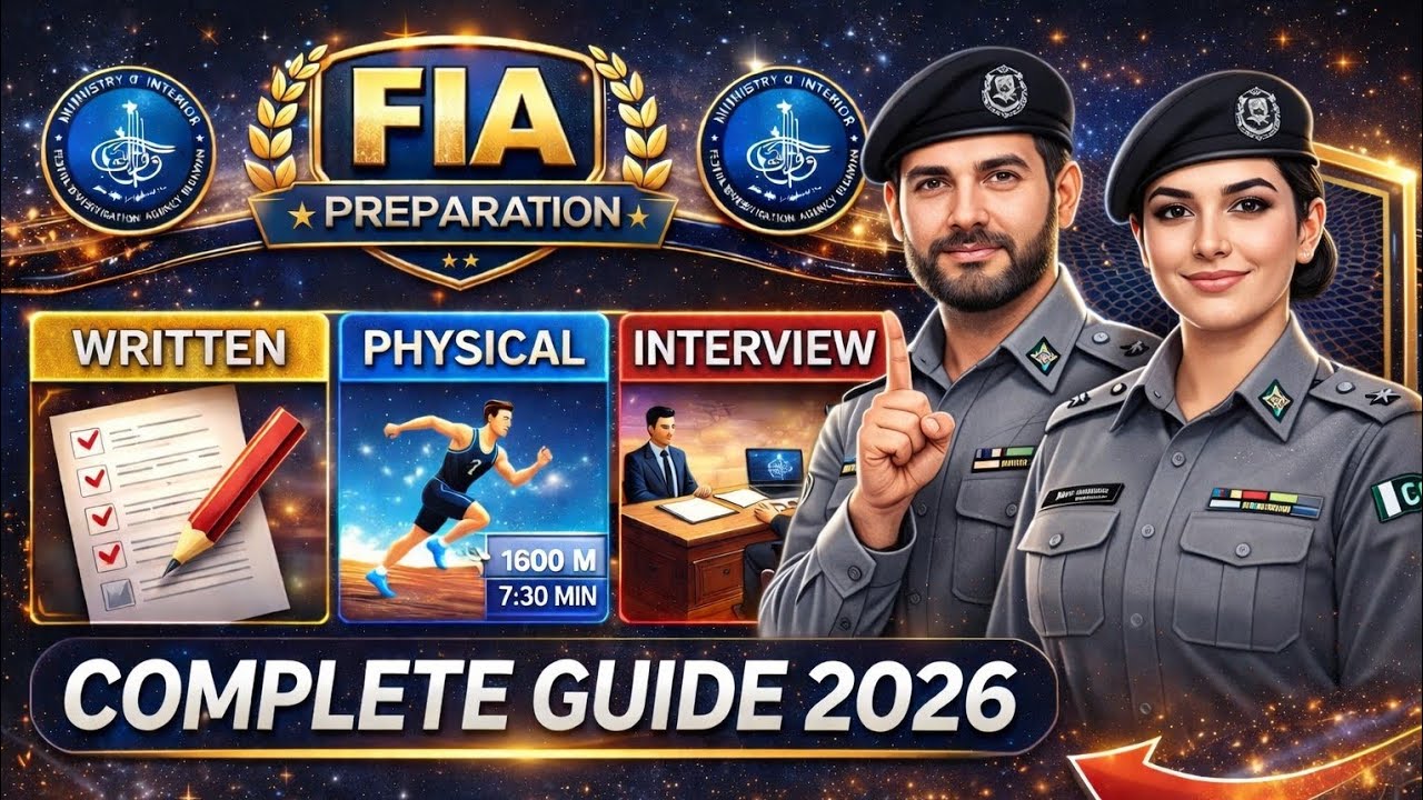 FIA JOBS Complete Guide 2026 | Written, Physical, Interview Sab Kuch Ek Video Mein 🔥