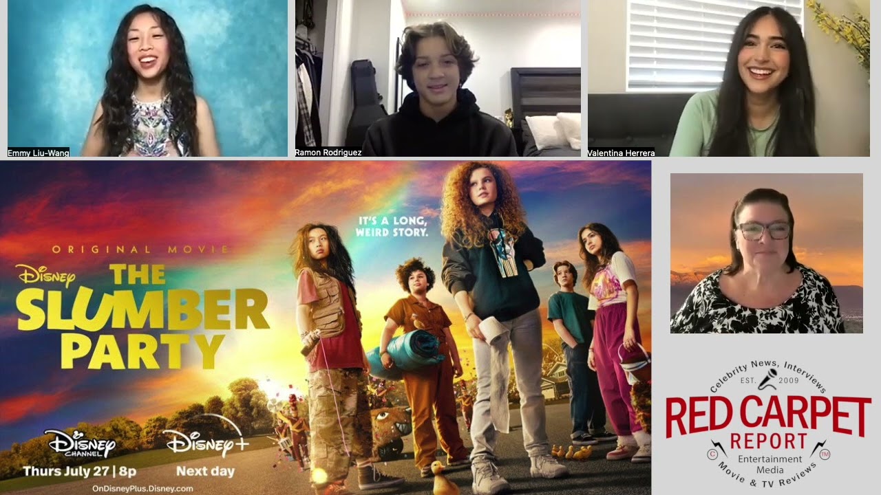 The Slumber Party cast Emmy Liu-Wang, Valentina Herrera, Ramon Rodriguez talk about the comedy*