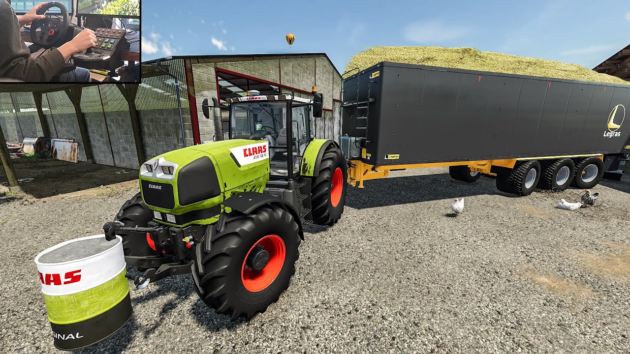 claas atles 900rz w/ Logitech g29 & Control panel gameplay | Farming Simulator 22