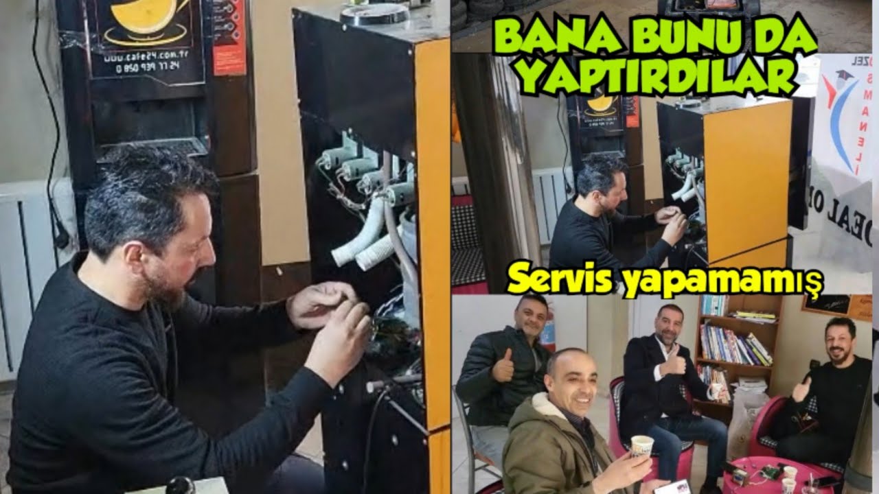 Bana bunu da yaptırdılar,  kahve makinesi tamiri