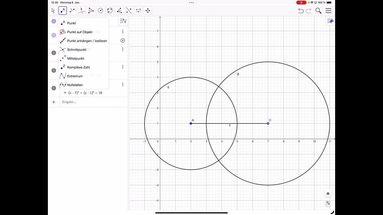 SSS Konstruktion mit GeoGebra