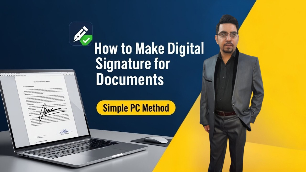 How to Make Digital Signature for Documents | Simple PC Method | Imran Arif Tech
