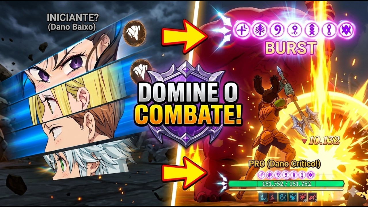 DOMINE O COMBATE! ⚔️ Guia de Combate (Burst, Altern&acirc;ncia e Ultimates, Combos) 7DS Origin