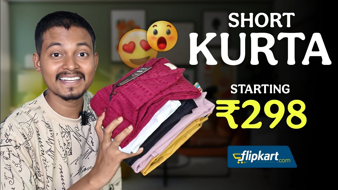 Best SHORT KURTA for MEN under ₹500 | Flipkart Men Short Kurta Haul
