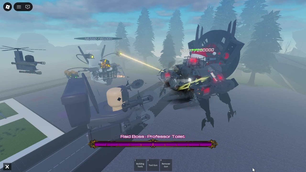 Roblox St blockade battlefront Double scientist toilet vs Christmas wraith