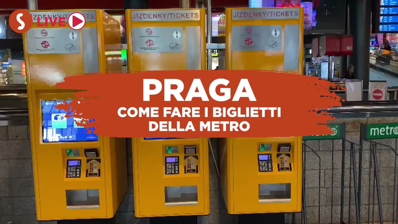 COME FARE i biglietti della metro a Praga!