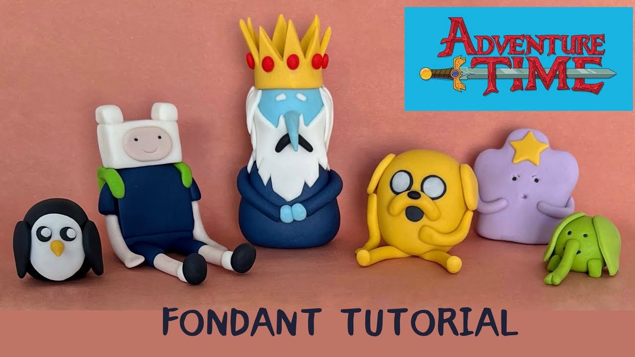 ADVENTURE TIME fondant toppers - 6 characters tutorial (tools and weights included)