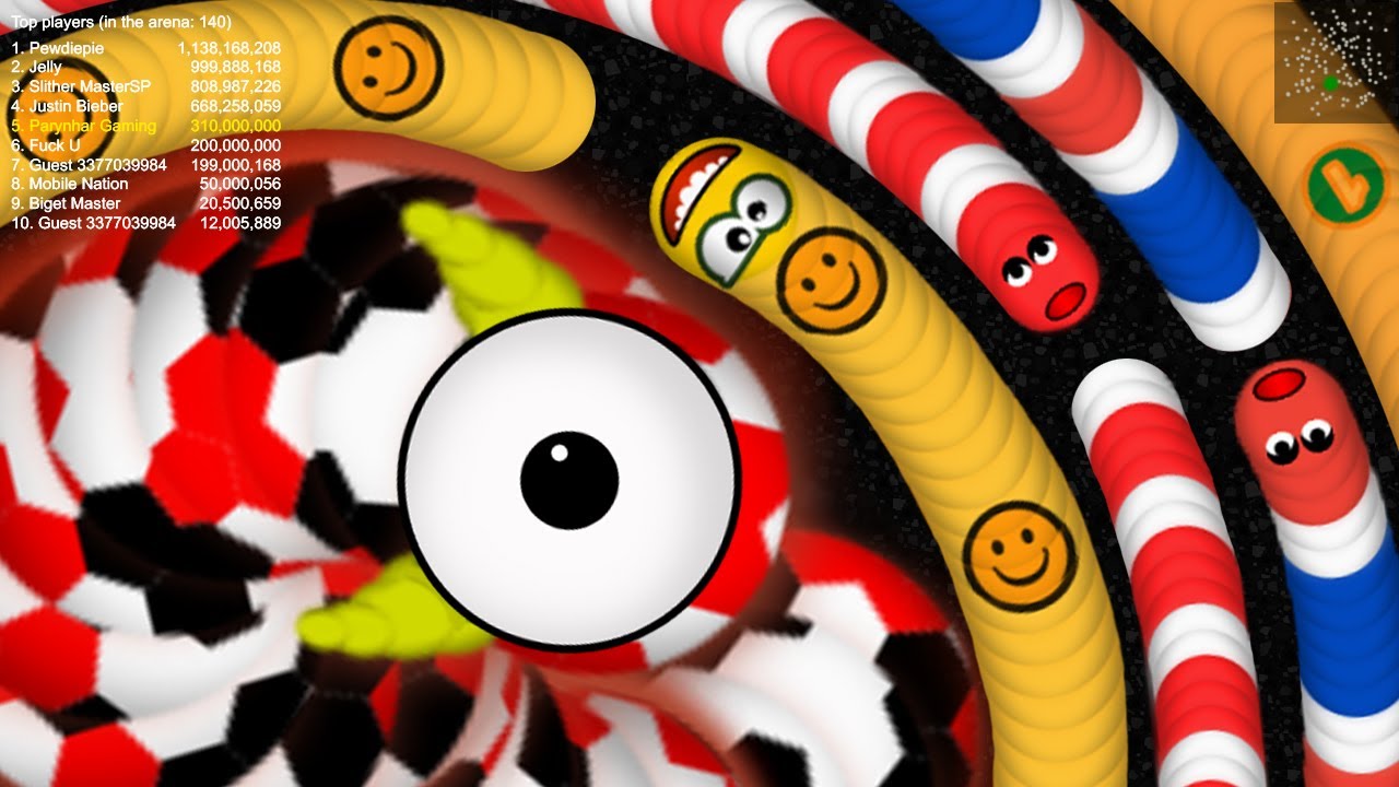 Worms Zone © Level Pro vs Noob Gain Top 1 Slither Snake World Record Never Stop Running Play 2020
