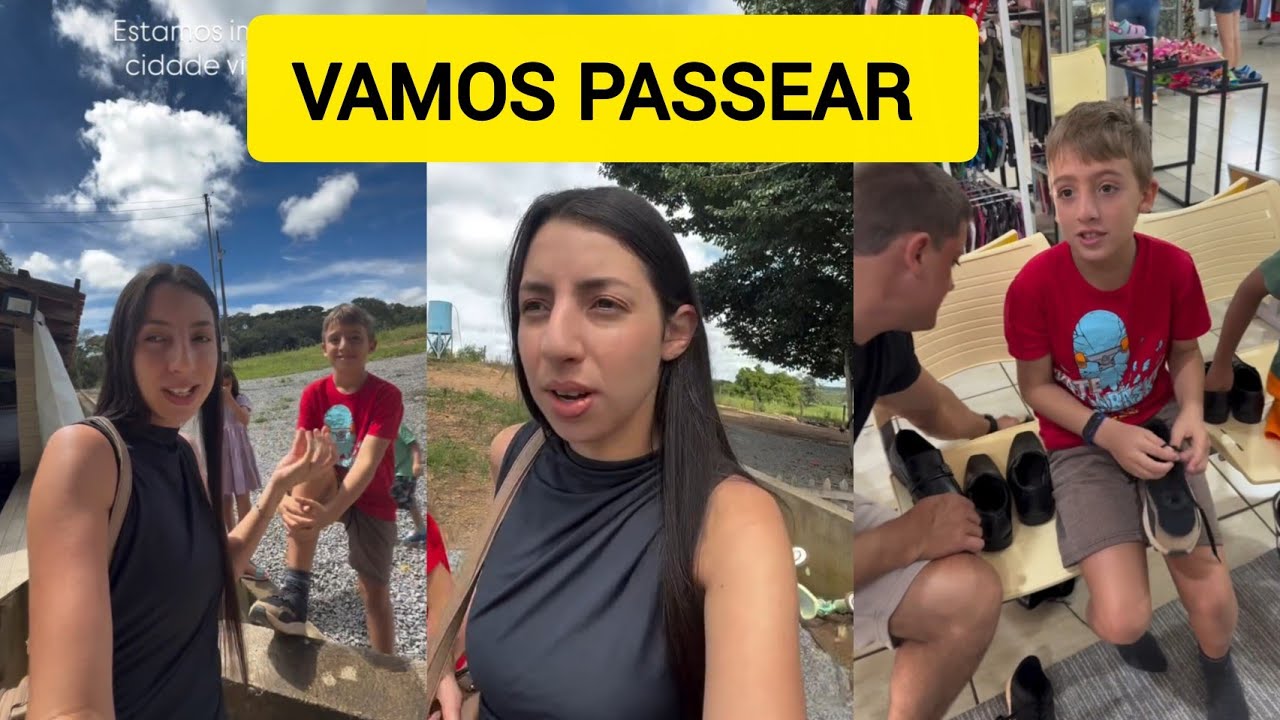 SARA KELLEN FOI NA CIDADE VIZINHA FAZER COMPRAS E PASSEAR 