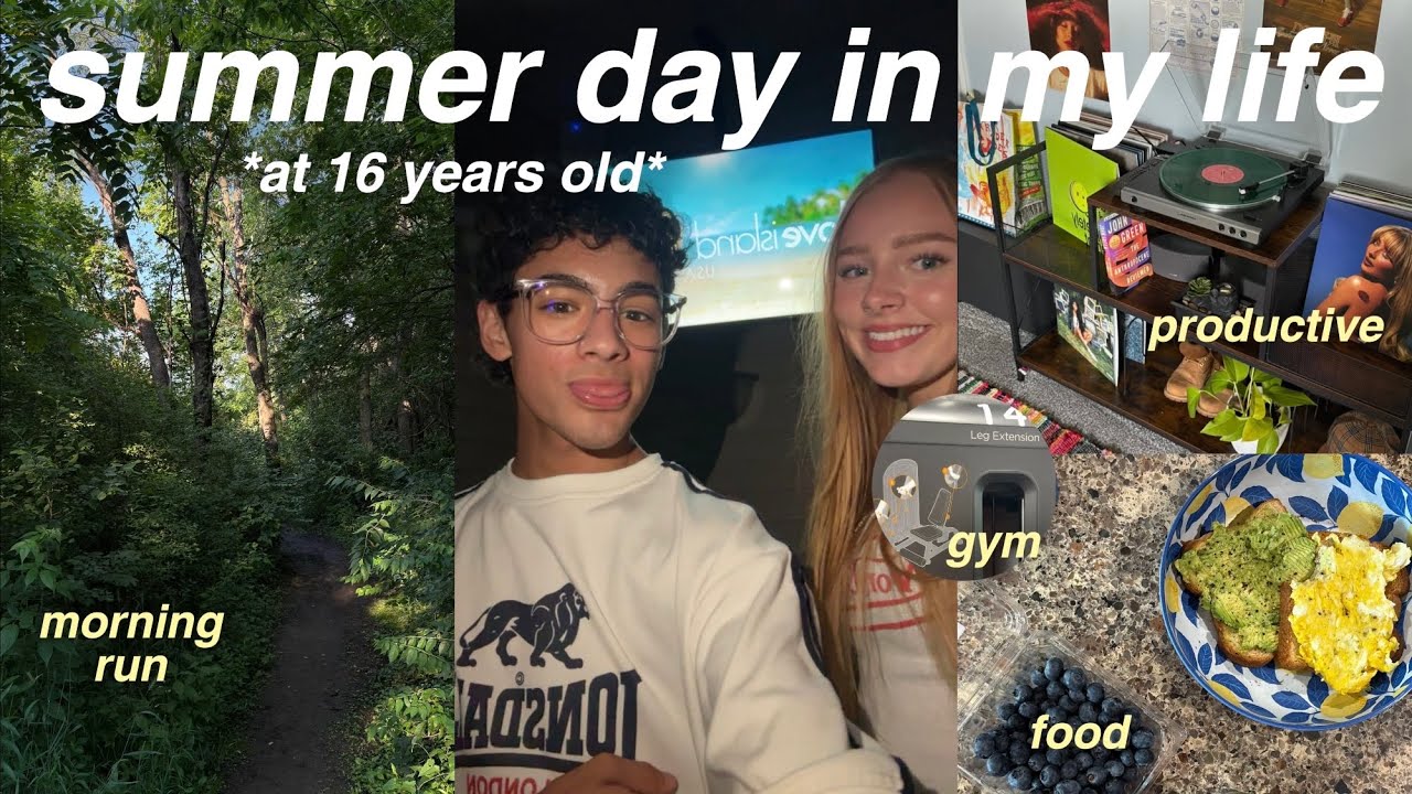 productive summer day in my life at 16 | morning run, food, gym, and friends | summer diaries ep. 4