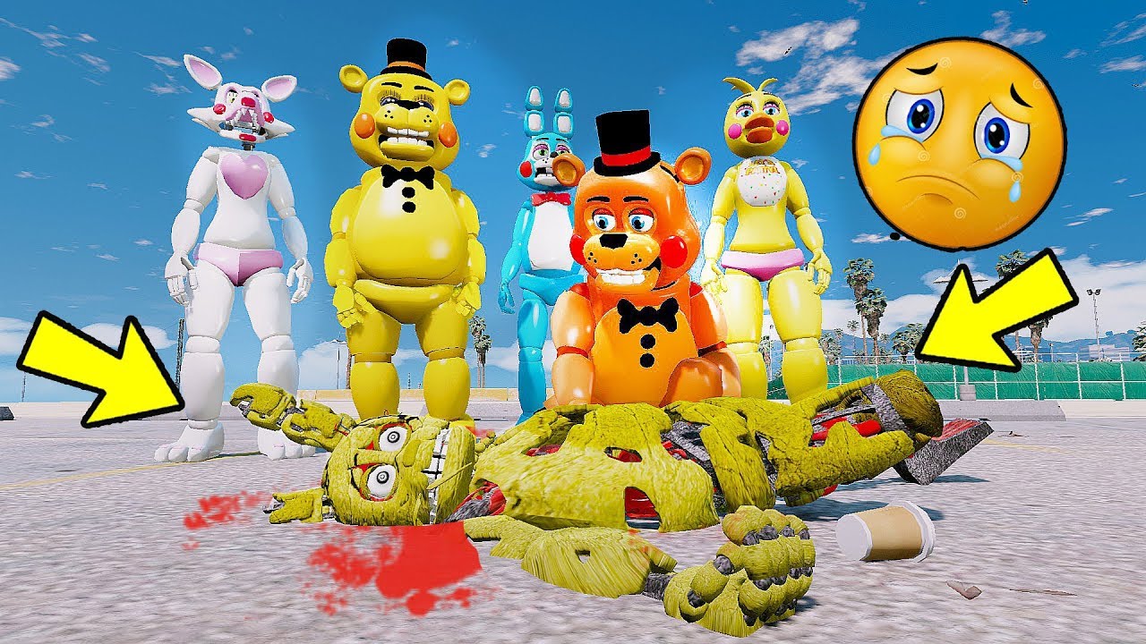 ANIMATRONICS Quem MATOU o Springtrap? GTA V Five Nights at Freddy's