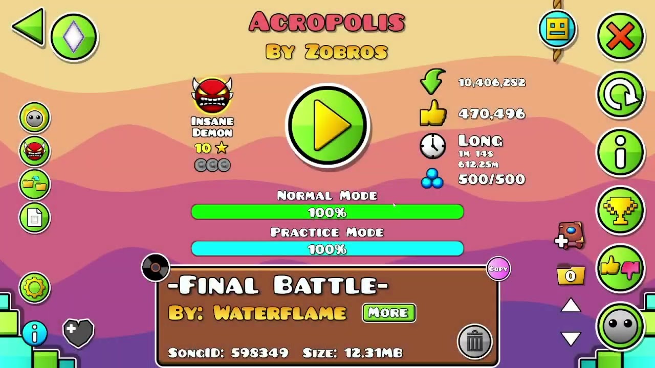 Acropolis by Zobros | 100% | New Hardest! | New Years Special!
