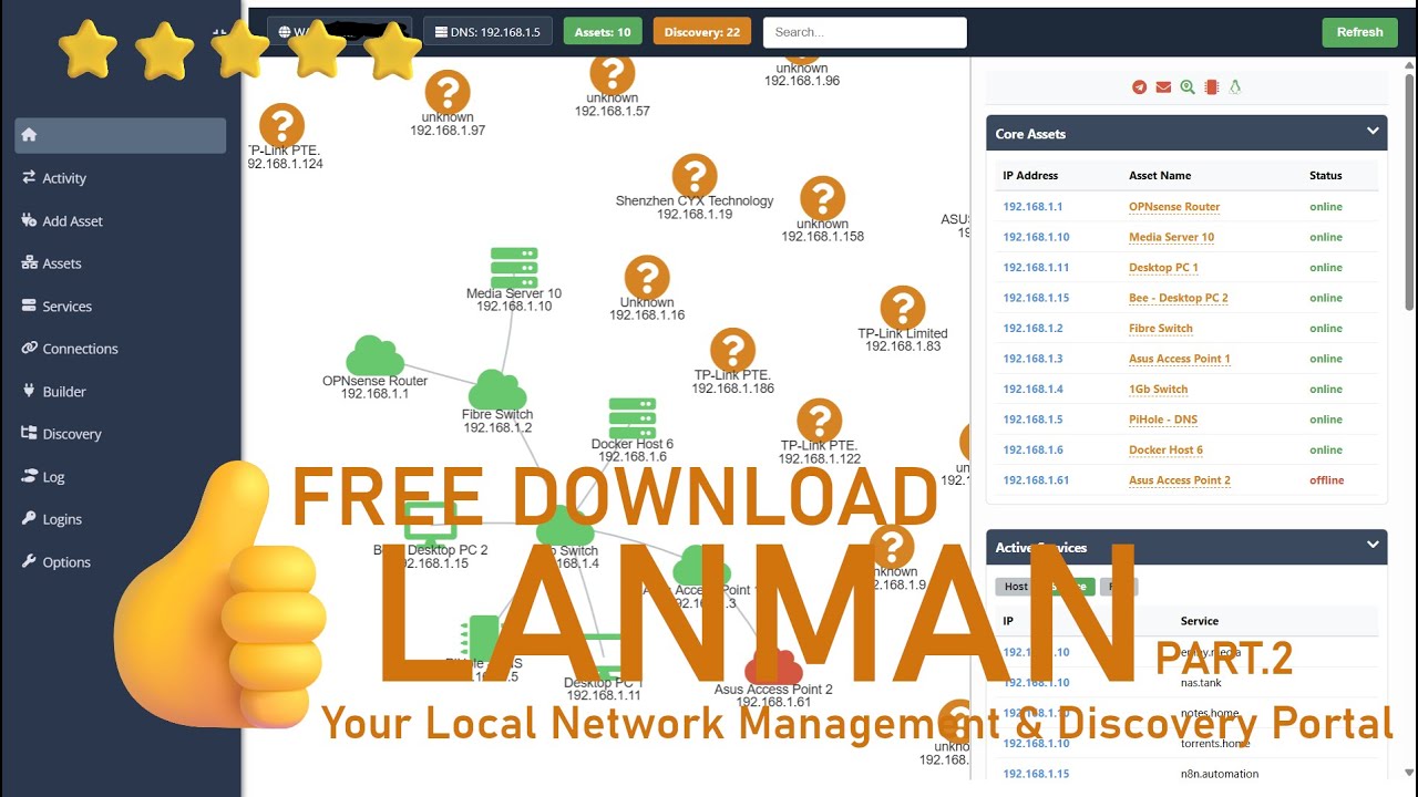 Free Network Management Discovery Tool: Lanman Pt2- Scriptcase,Python - ScriptcaseByJamie