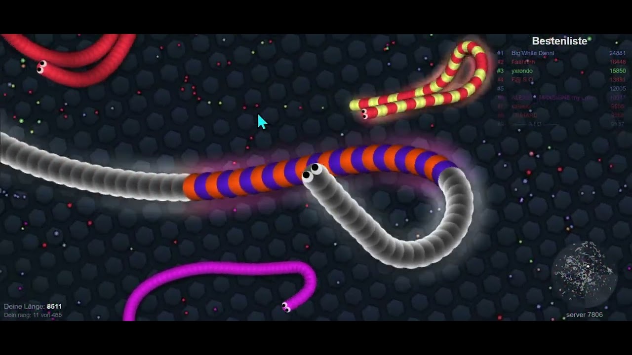 Top 5 Speed Run in Slither.io