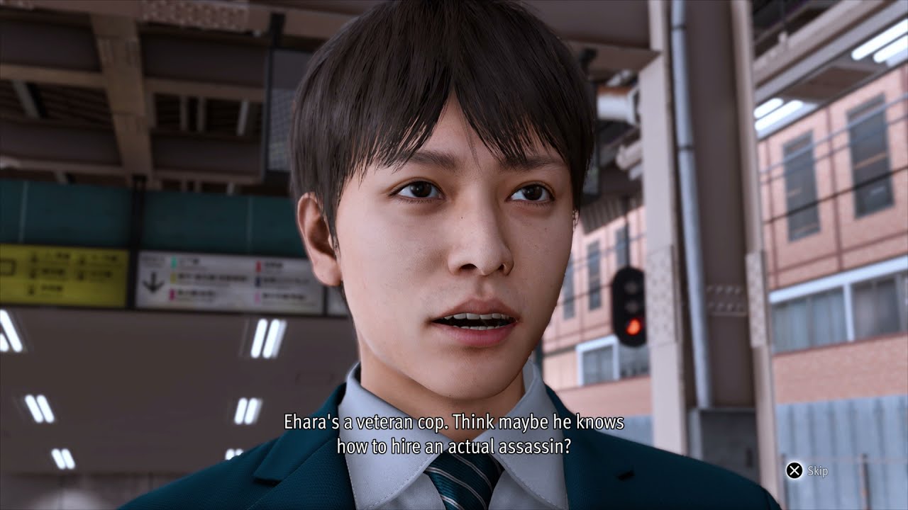 Lost Judgment - Chapter 4 Red Knife: Overhead View of Station Timeline: Hoshino and Saori Gameplay