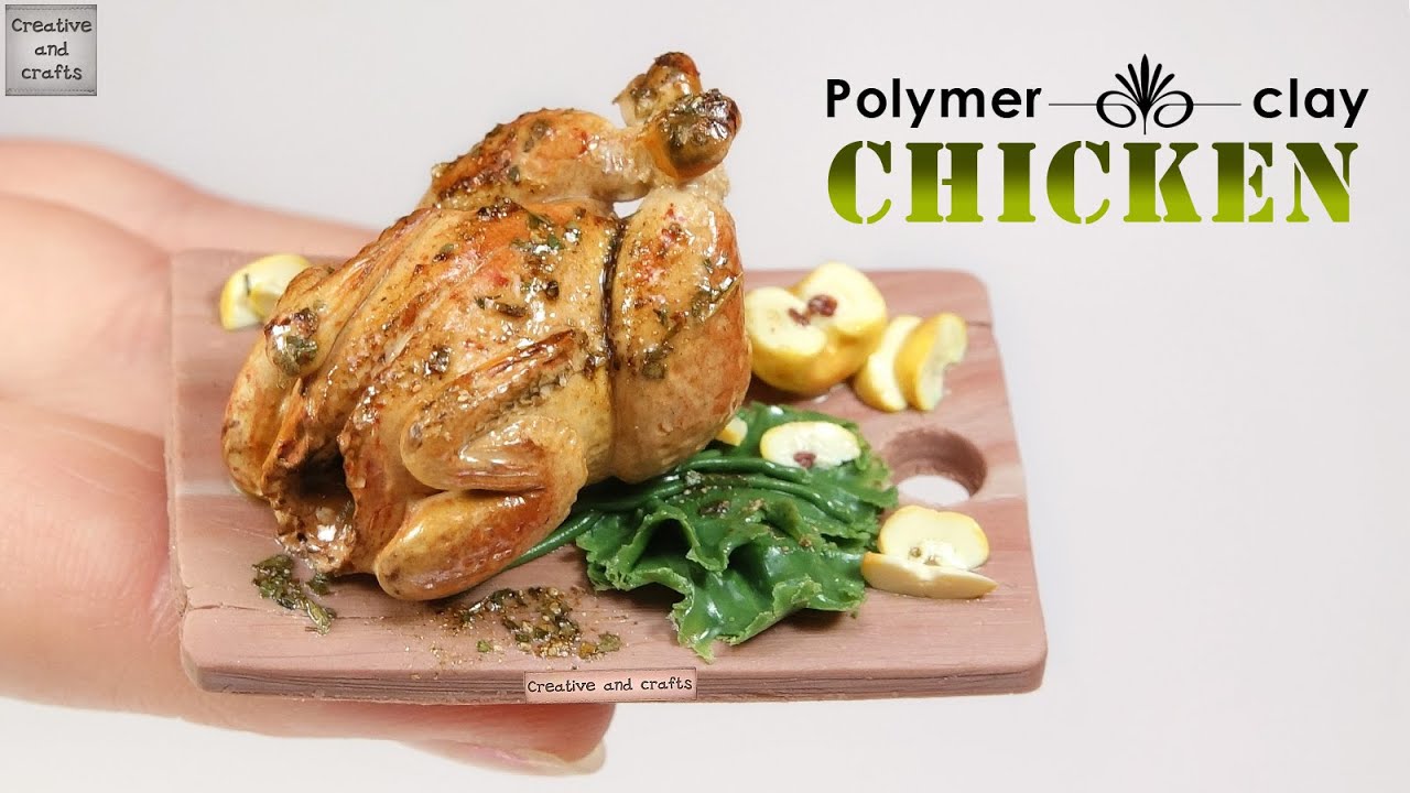 Полимерная глина - КУРИЦА гриль!  (polymer clay Chicken) / Светлана Няшина