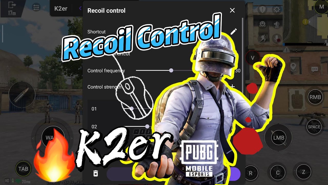 Советы профессионалов: управление отдачей в PUBG Mobile с помощью раскладки клавиатуры и мыши K2er