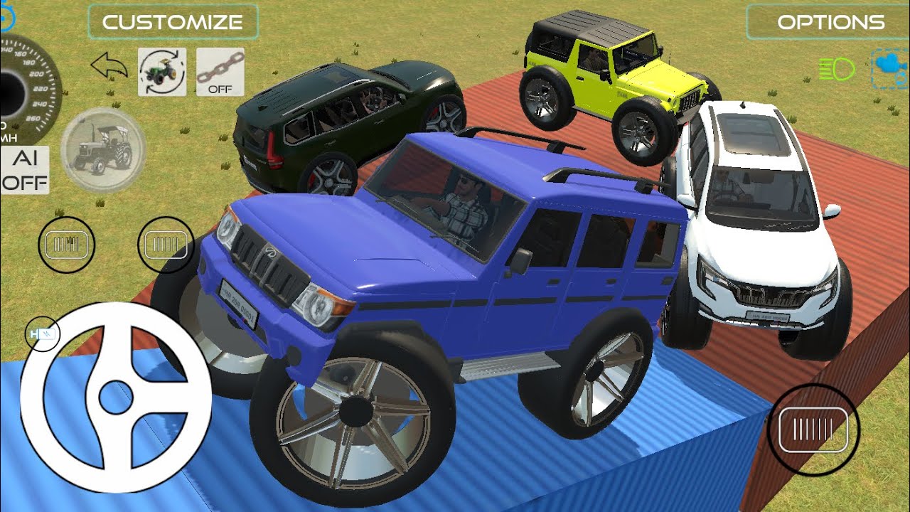 Drive Dumper and Unloading Stone From Dumper Truck in Game#fortuner #4x4#scorpio #thar #gameplaypt19