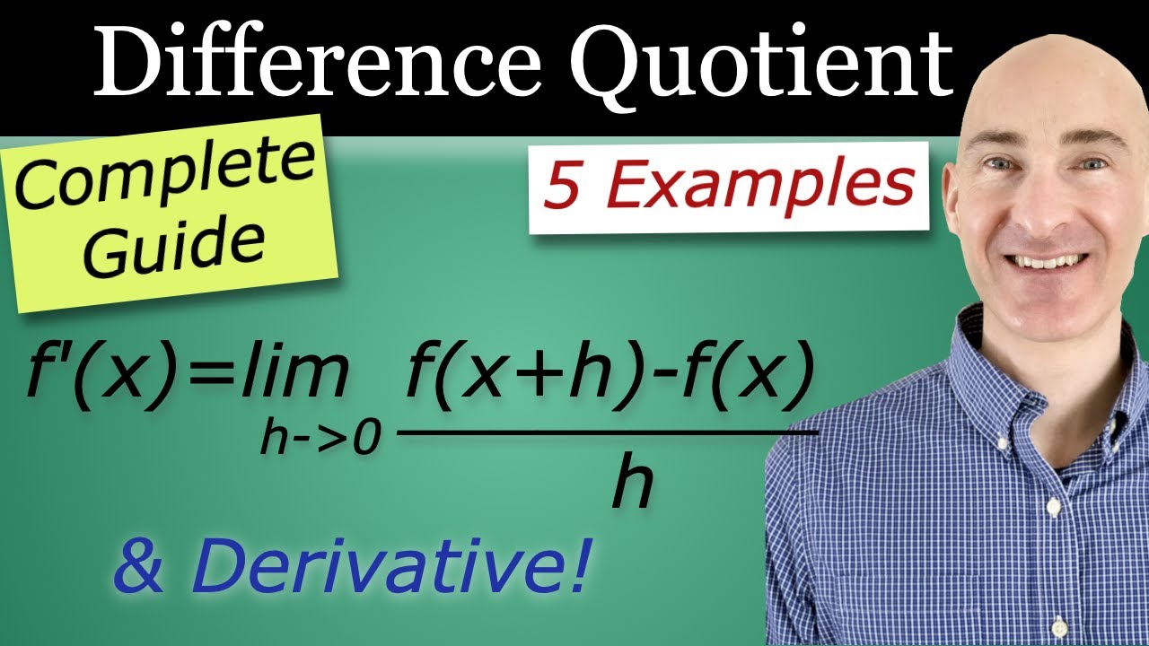Difference Quotient and the Derivative (Complete Guide)