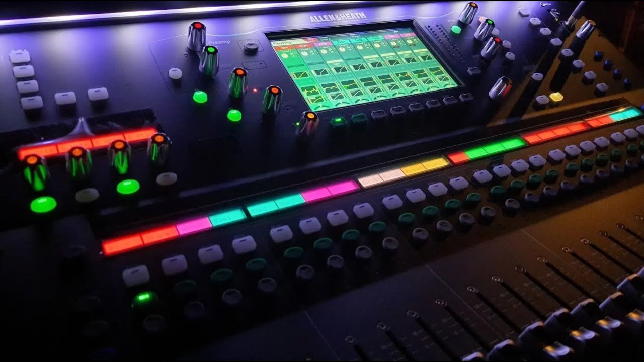 Allen Heath SQ6 + Behringer S16 + Klark Teknik DN9650 + Dante