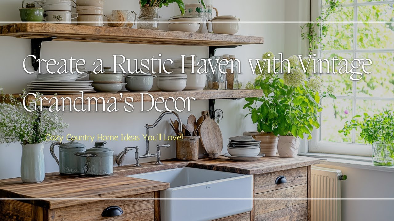 Create a Rustic Haven with Vintage Grandma’s Decor – Cozy Country Home Ideas You’ll Love!