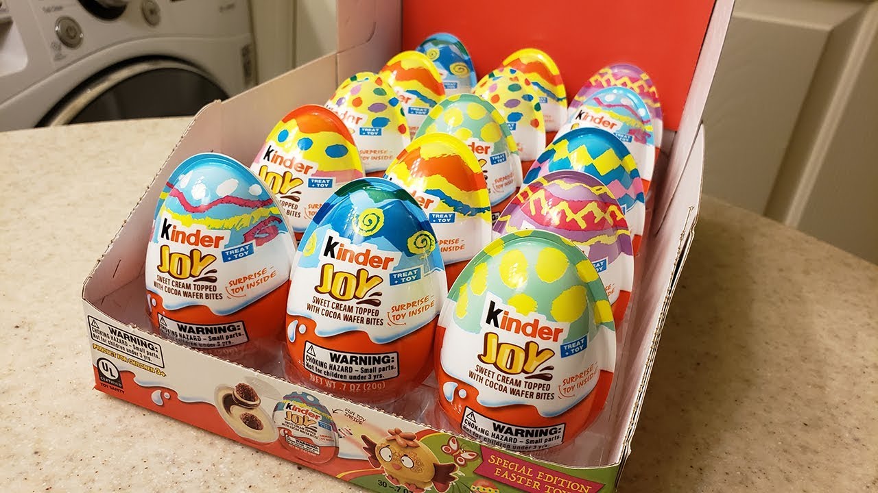 ABRINDO MUITOS KINDER JOY DE PÁSCOA NOS ESTADOS UNIDOS!!
