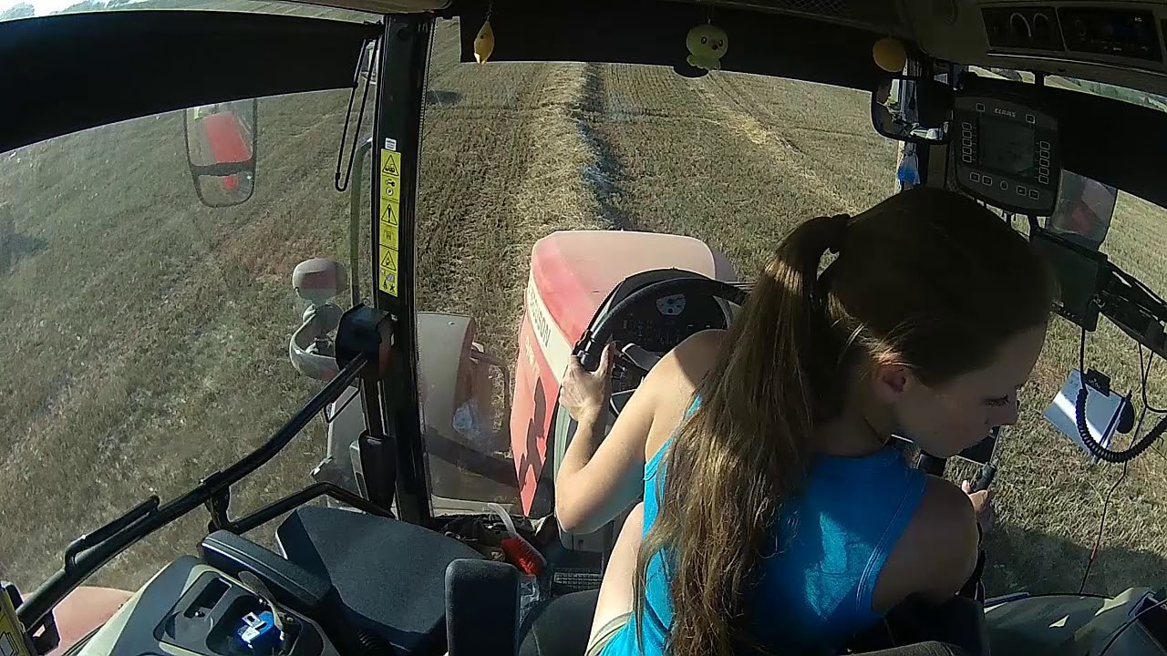 Lisování na Pecce - Massey Ferguson 8727 S + Claas quadrant 3300 RC