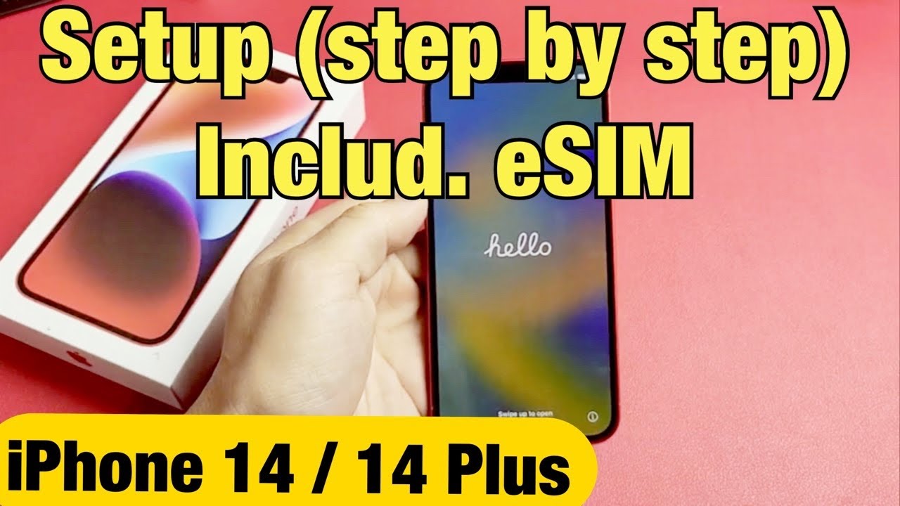 iPhone 14 / 14 Plus: как настроить (пошагово) и перенести номер телефона (eSIM)