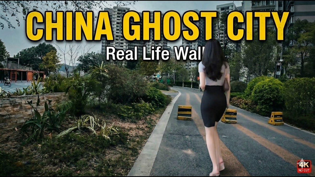 Walking Through a Chinese Ghost City Neighborhood 🇨🇳 | Real China No Talking