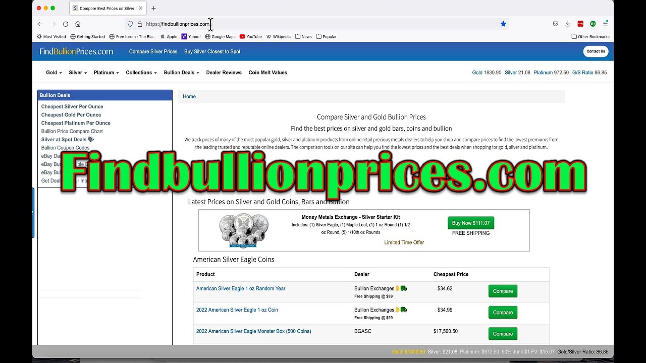 Findbullionprices.com! Such a Great Resource for Any Stacker or Collector!