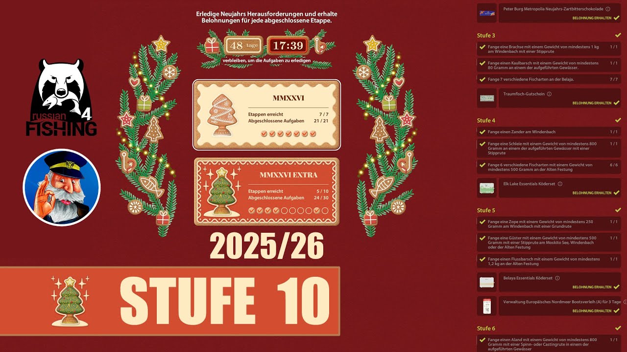 RF4: Neujahrsaufgaben 2025/26 [ Achtuba - Kaspische Forelle ]