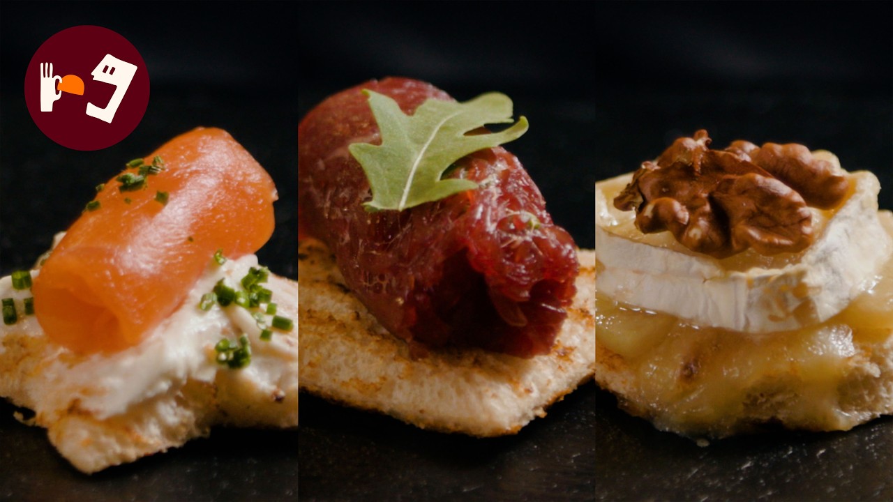 &iquest;Sin imaginaci&oacute;n con los entrantes de Navidad? Aqu&iacute; tienes 3 canap&eacute;s deliciosos