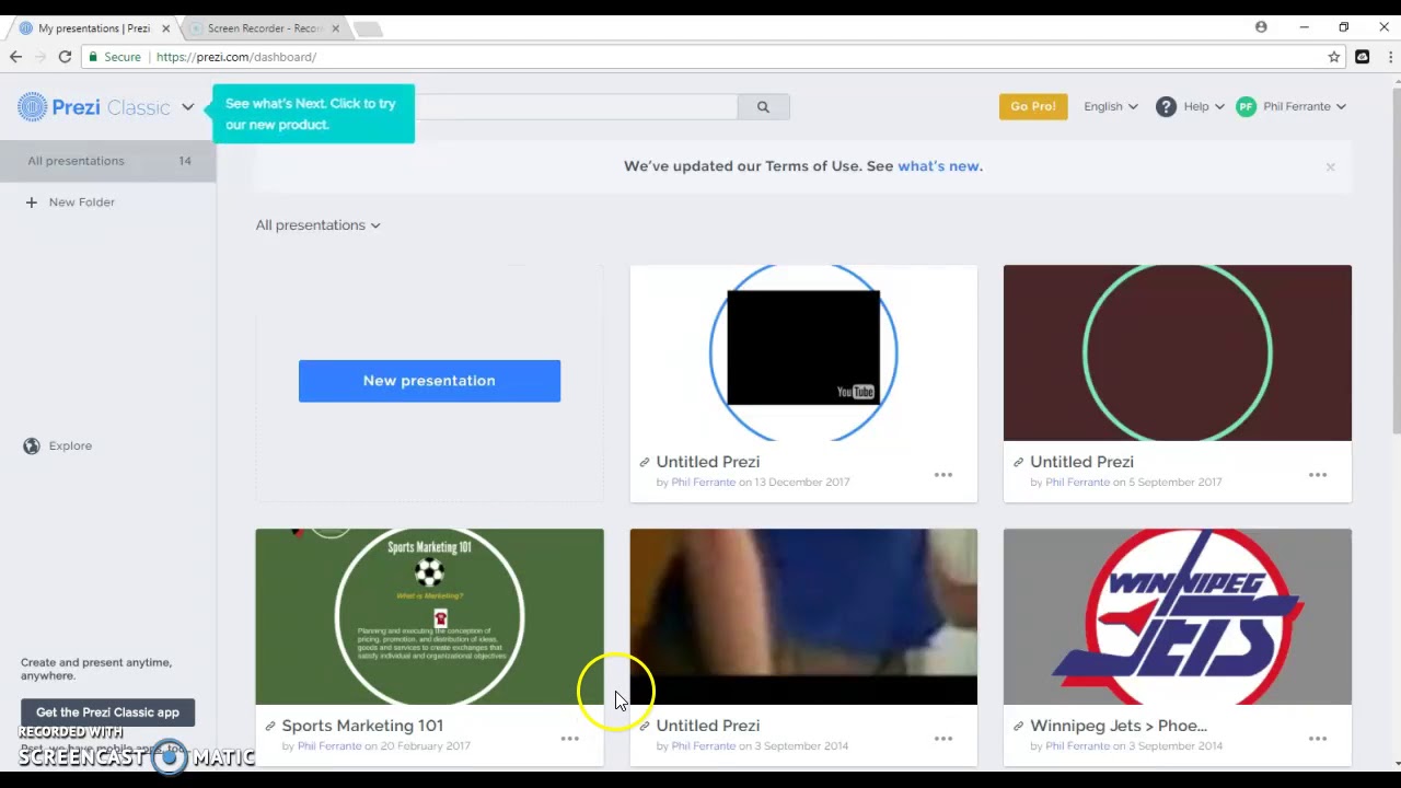 Posting your Prezi to Canvas