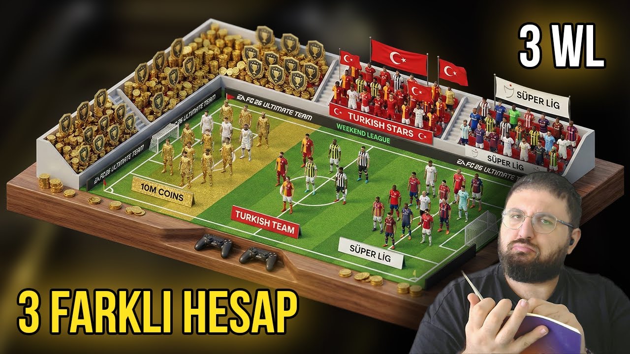 3 Hesapta WL! 😱 Türk Karması & 8M Kadro Sonuçları | EA FC 26 Weekend League