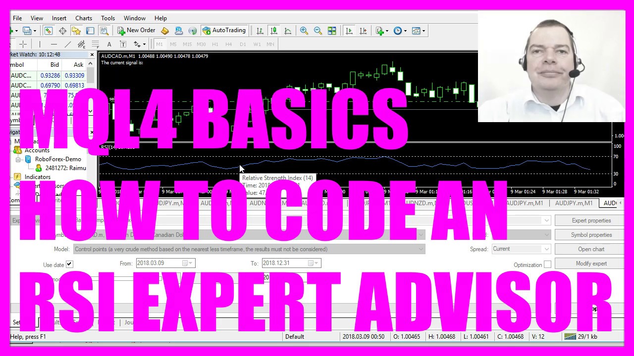 РУКОВОДСТВО ПО MQL4 - 22 КАК ЗАПИСАТЬ СОВЕТНИКА RSI EXPERT ADVISOR