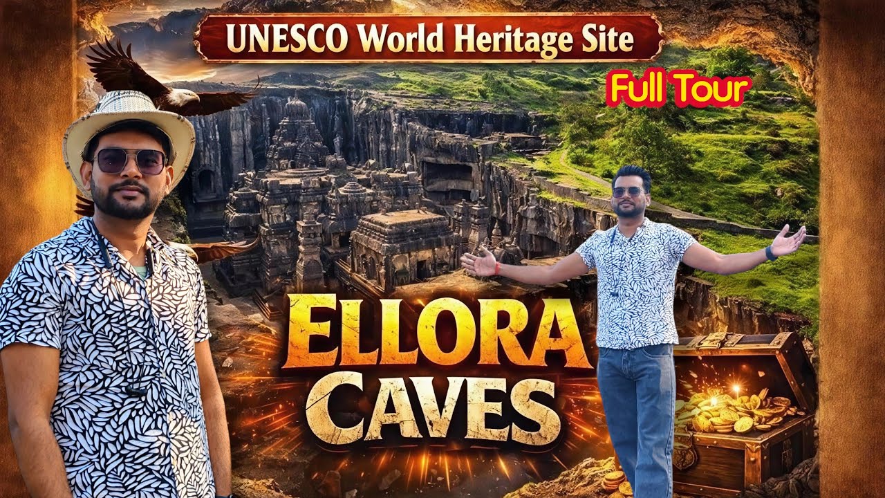 UNESCO World Heritage Site 😱| Ellora Caves Full Tour  || भारत का सबसे रहस्यमयी चमत्कार #elloracaves 
