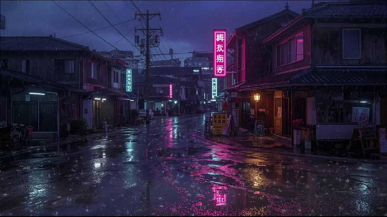 Rainy Night Lofi Mix 🌙 Calm Chillhop Beats to Relax, Study & Sleep #96