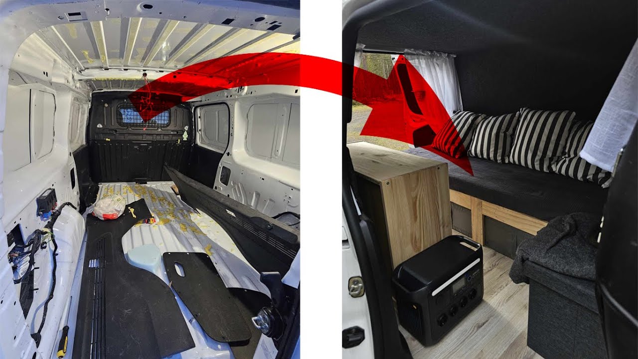 Bygga campervan - Från arbetsbil till minicamper