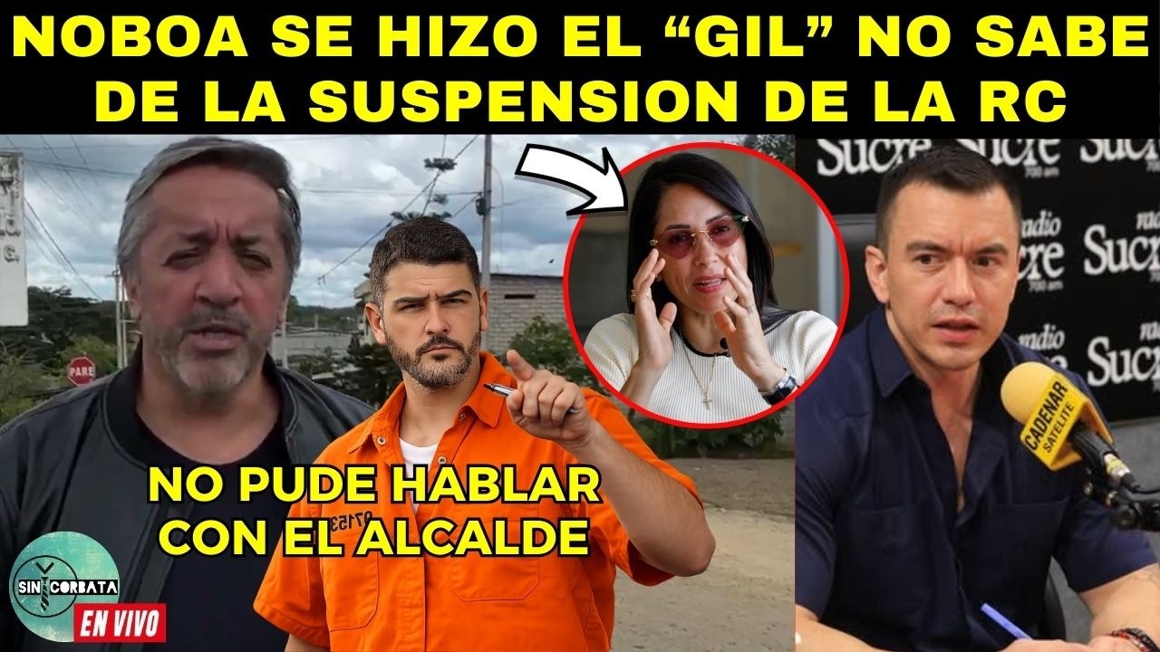NO PERMITEN QUE AQUILES HABLE CON SU ABOGADO / NOBOA SE HIZO EL GIL ¡POR LA SUSPENSION DE LA RC!