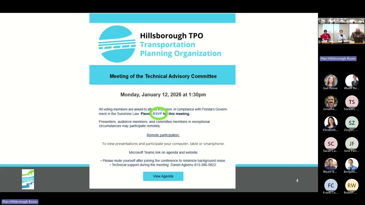 Technical Advisory Committee TAC Meeting January 12 2026