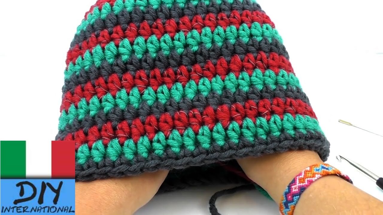 Cucire cappello ad uncinetto | 3-colori Myboshi Style |