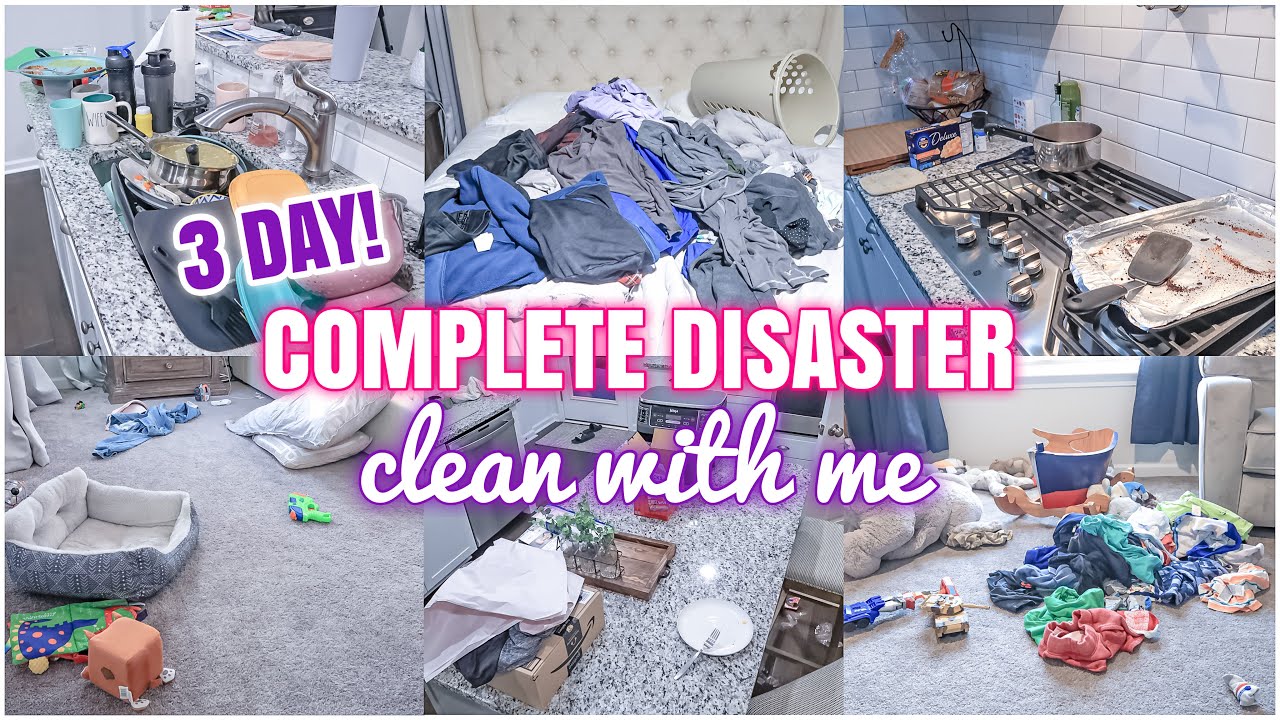 3 DAY CLEAN WITH ME | EXTREME CLEAN WITH ME 2021 | COMPLETE DISASTER | MESSY HOUSE TRANSFORMATION