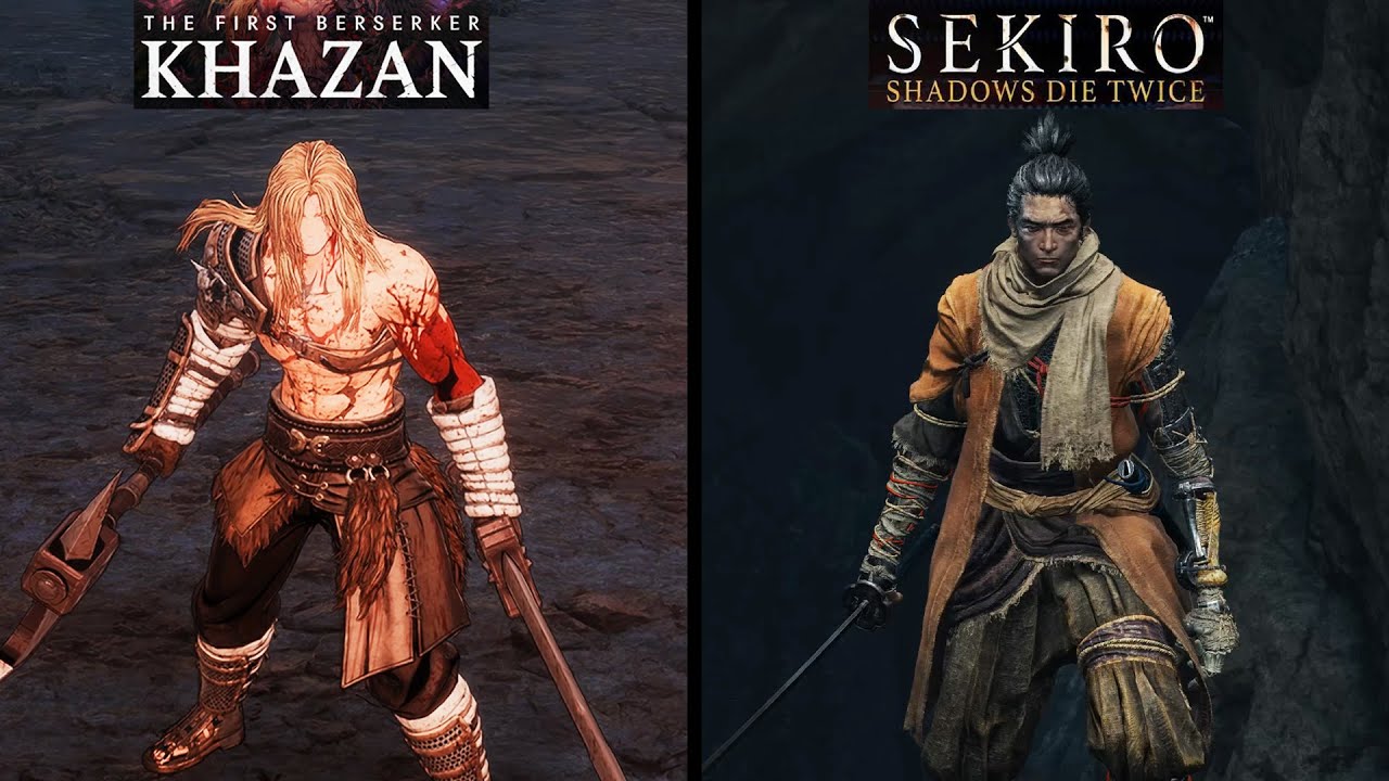 The First Berserker Khazan vs Sekiro - Physics and Details Comparison