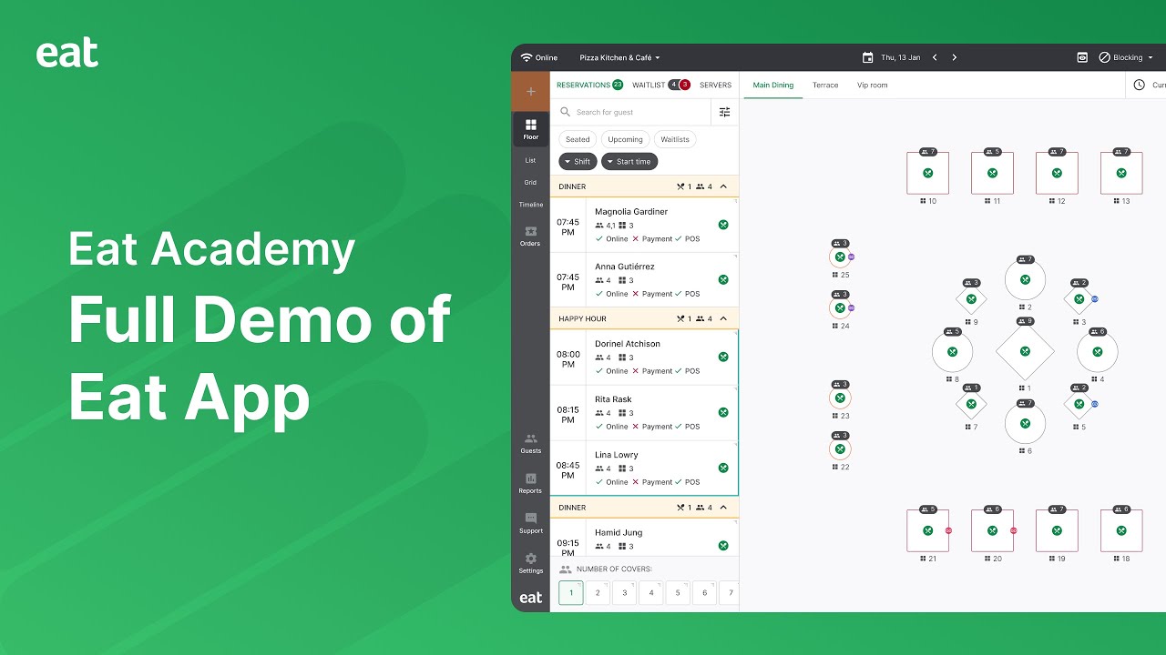 Full Demo of Eat App | Eat Academy