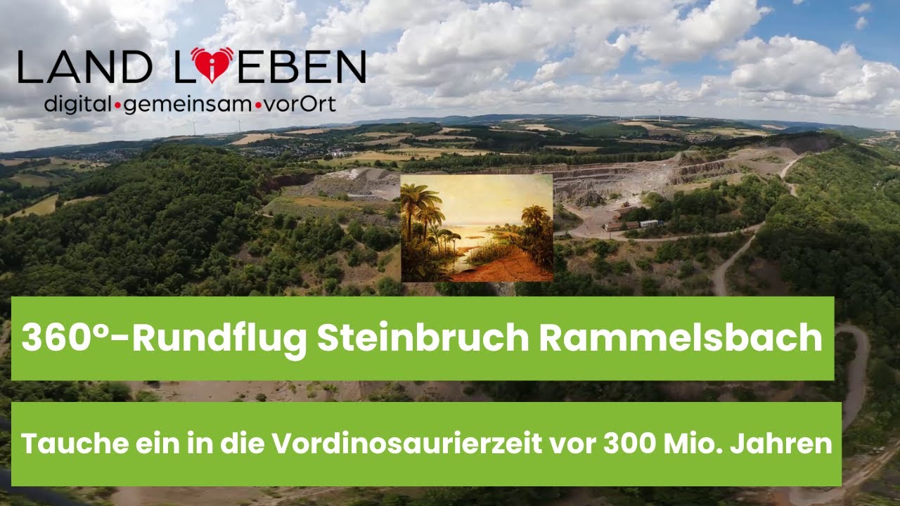 360°-Rundflug über den Steinbruch Rammelsbach | LAND L(i)EBEN | VR