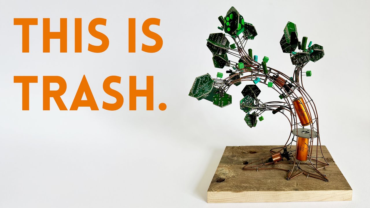 I Built a Bonsai Tree Out of Old Circuit Boards!