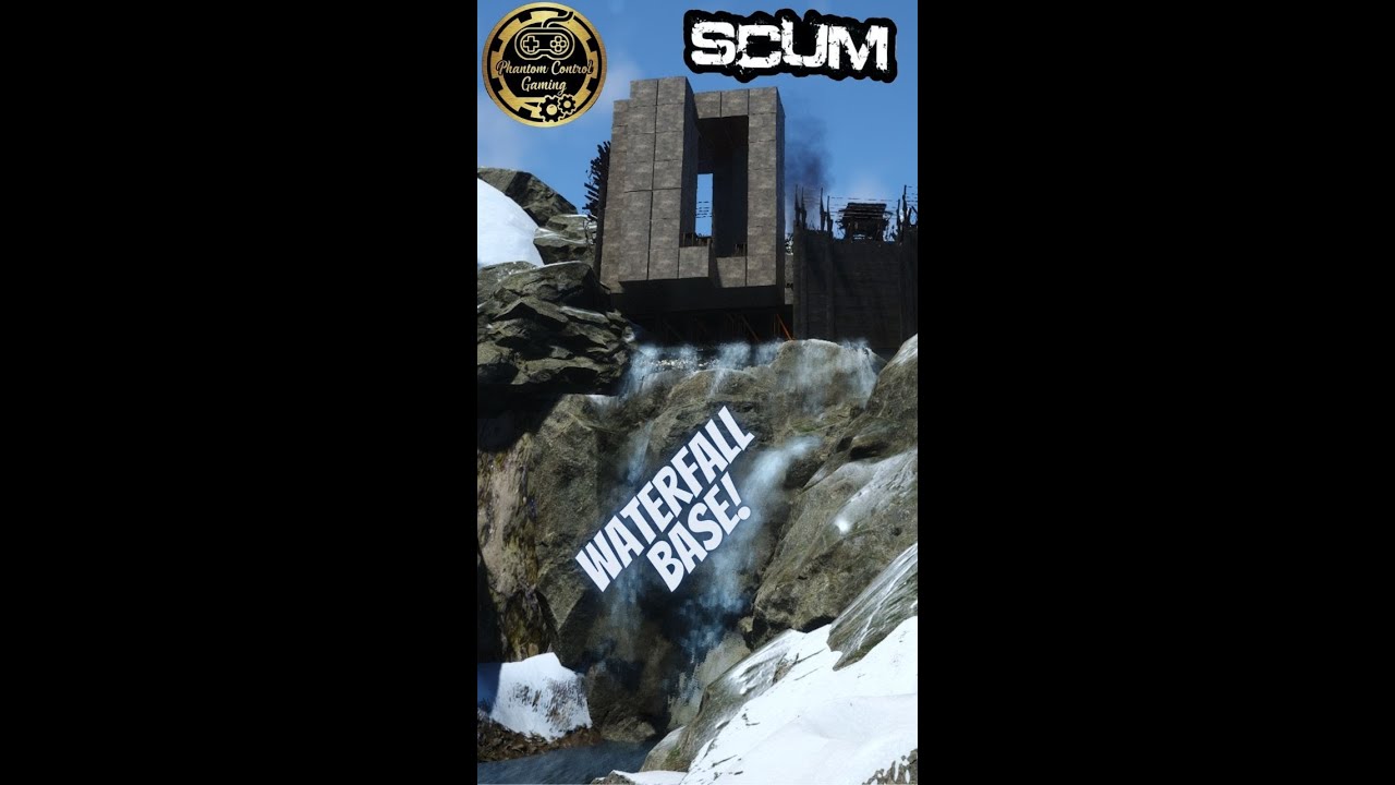 Check Out This Sweet Base I Built On A Waterfall In Scum! #shorts